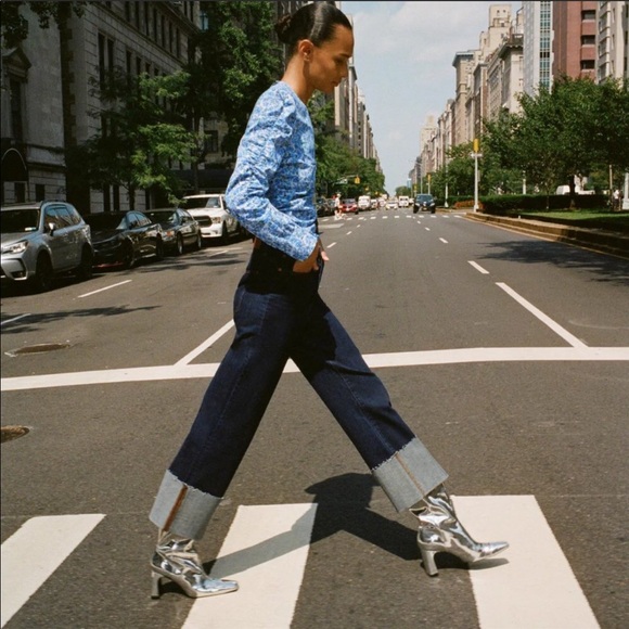 Zara flower printed cotton blouse - Picture 8 of 13